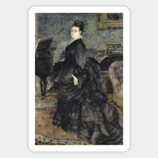 Portrait of a Woman, called Mme Georges Hartmann by Auguste Renoir Magnet